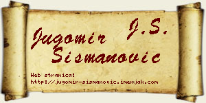 Jugomir Šišmanović vizit kartica